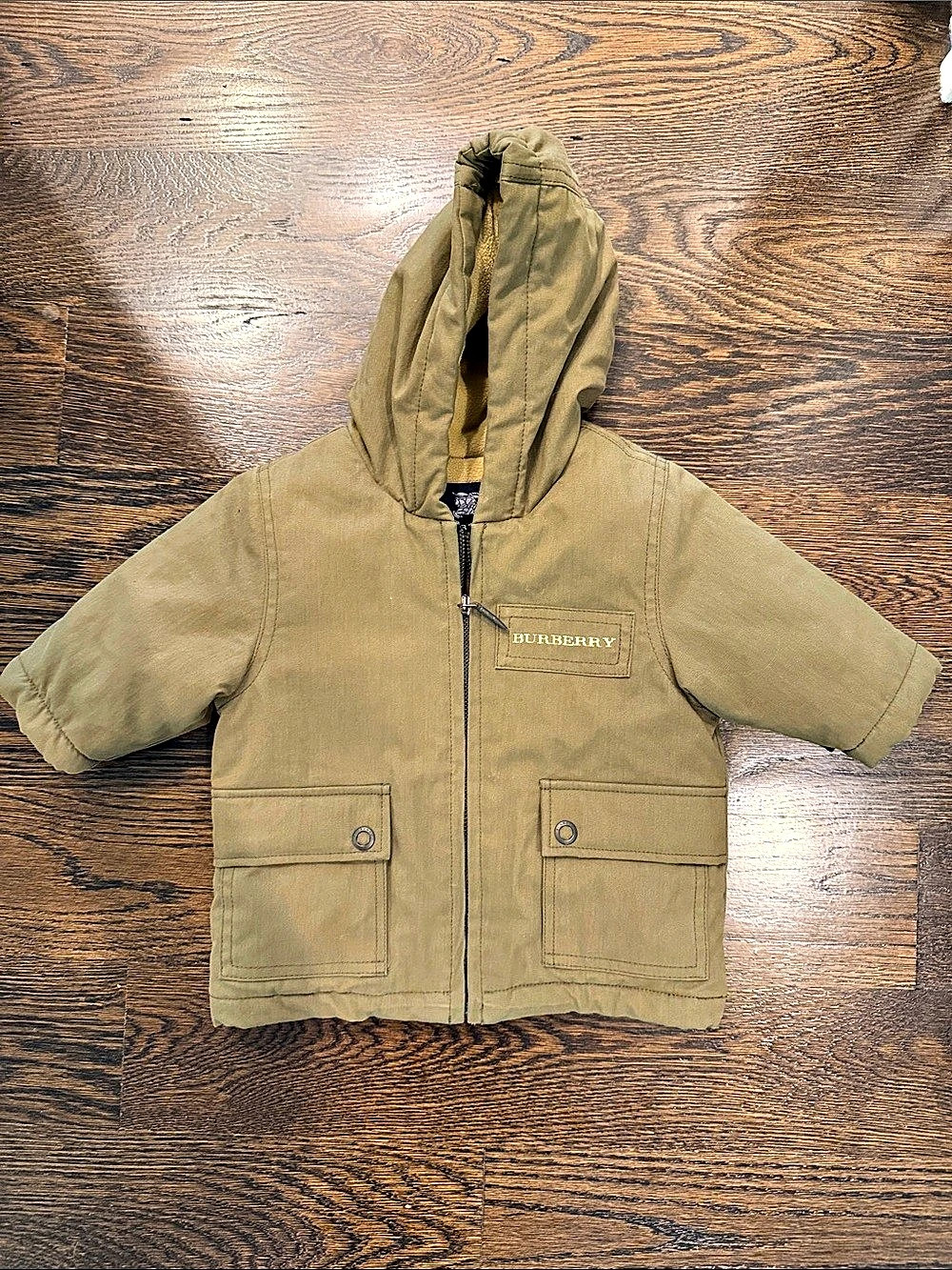 Burberry Baby Plaid Hooded Jacket Size 6M
